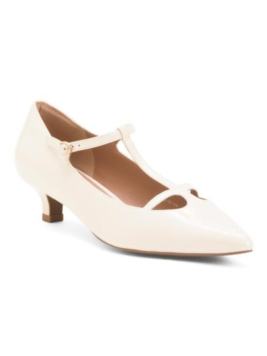 LINEA PAOLO Shoes - LINEA PAOLO Patent Leather Celia T-strap Pumps
